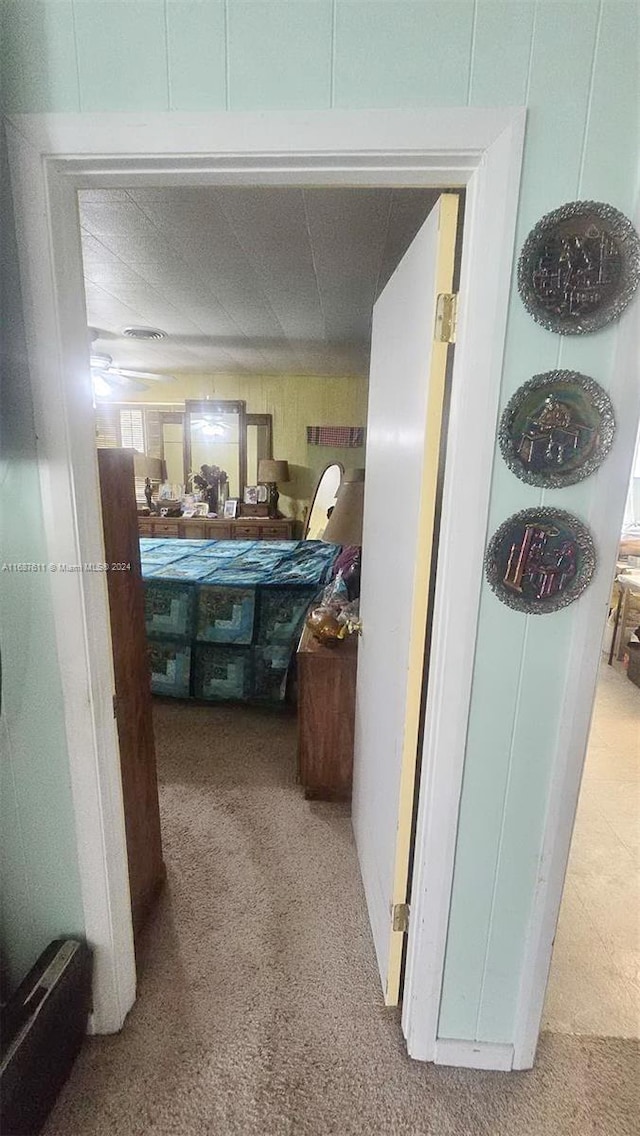 corridor with carpet