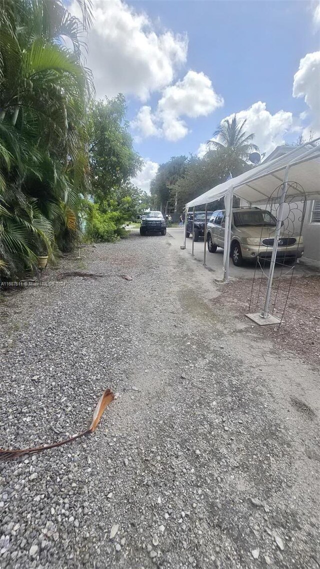 view of dirt / gravel road