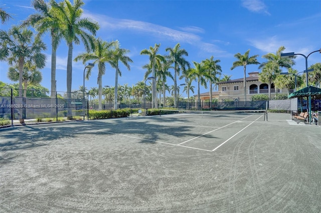 view of tennis court