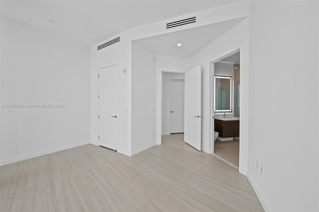 interior space with light wood-type flooring