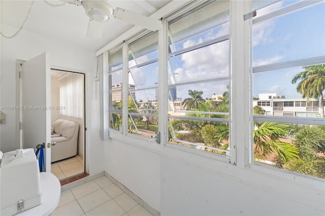 1333 E Hallandale Beach Blvd Unit 409, Hallandale Beach, FL 33009 - sunroom with tile patterned floors