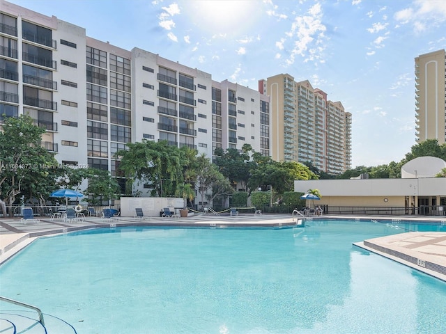 view of pool