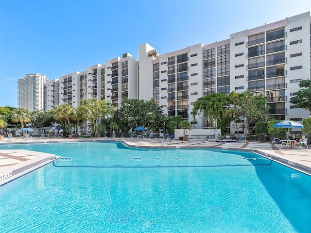17021 N Bay Rd Unit 701, Sunny Isles Beach, FL 33160 - community pool with a patio