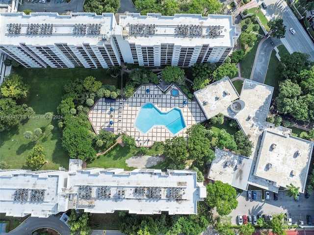 17021 N Bay Rd Unit 701, Sunny Isles Beach, FL 33160 - aerial overview of property's location featuring a pool