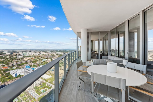 balcony with outdoor lounge area