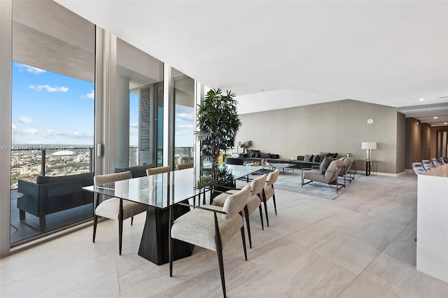 view of dining room