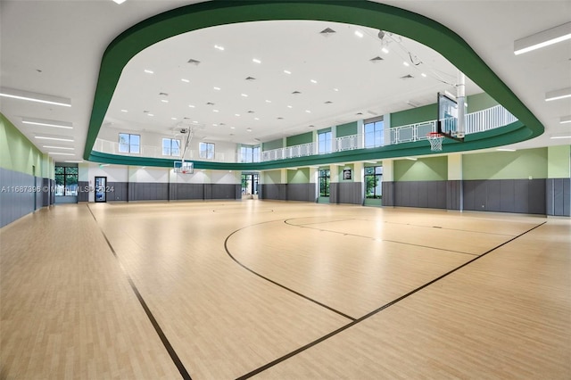 view of basketball court