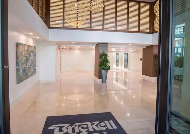 540 Brickell Key Dr Unit 1801, Miami, FL 33131 - common area with a high ceiling