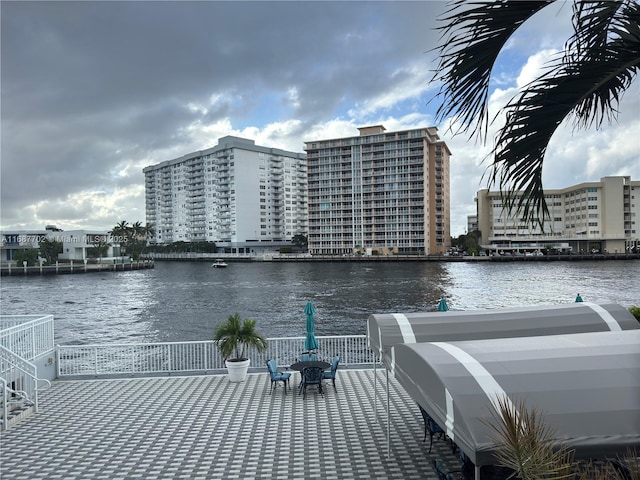 view of water feature