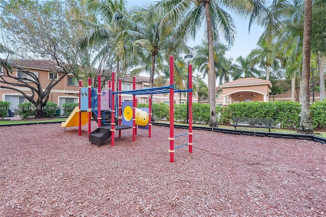 view of jungle gym