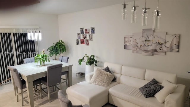 view of dining area