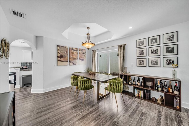 dining area featuring hardwood / wood-style floors