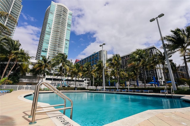 view of pool