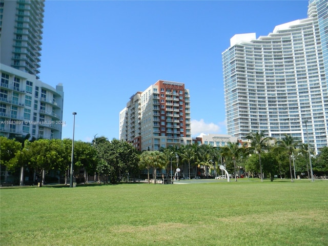 view of home's community featuring a yard