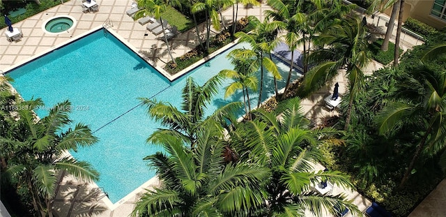 view of pool with a patio area