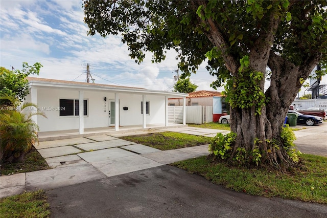 view of ranch-style home