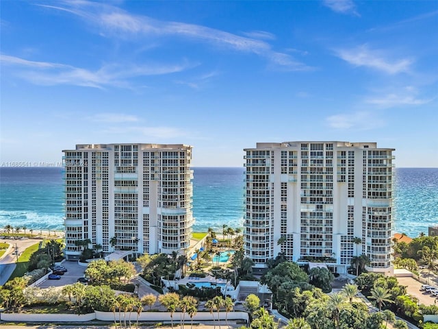 view of property featuring a water view