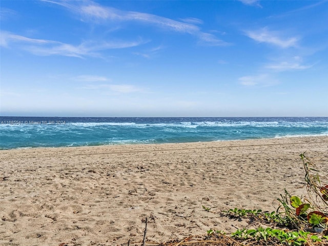 water view featuring a view of the beach