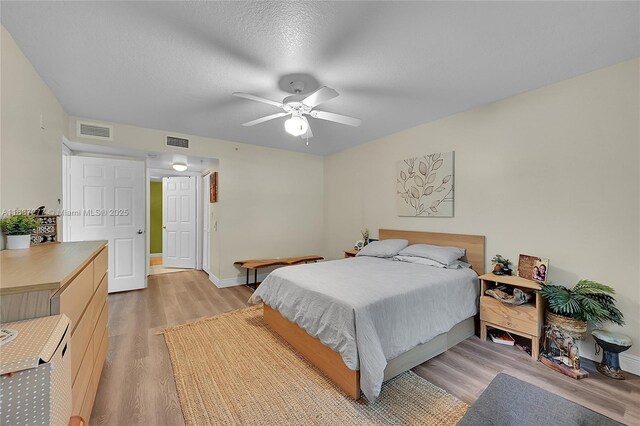 519 E Sheridan St Unit 106, Dania Beach, FL 33004 - bedroom featuring light wood-type flooring and ceiling fan