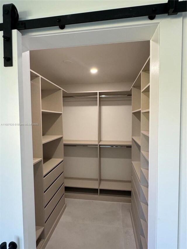 unfurnished bedroom featuring a closet