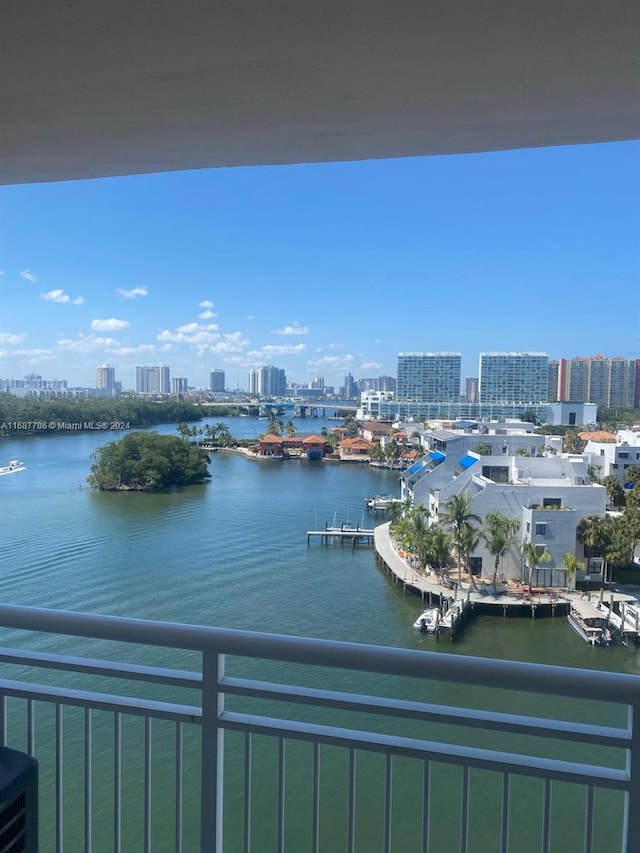 400 Kings Point Dr Unit 911, Sunny Isles Beach, FL 33160 - water view featuring city skyline