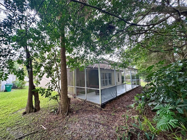 exterior space with a sunroom