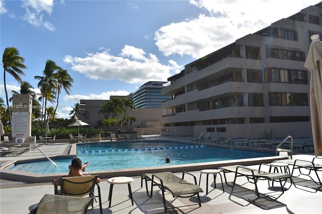 view of pool