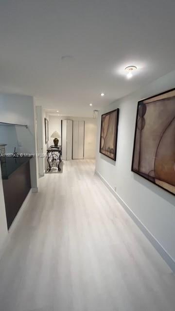 interior space featuring light hardwood / wood-style floors