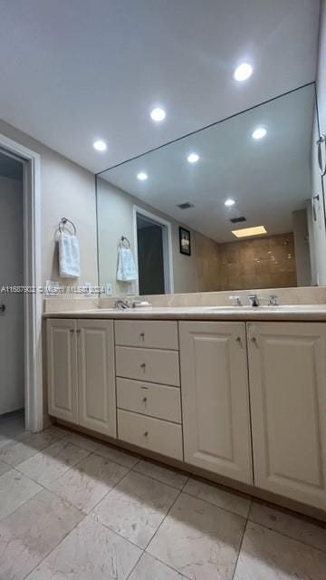 bathroom with vanity