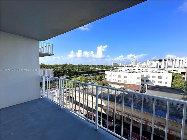 view of balcony