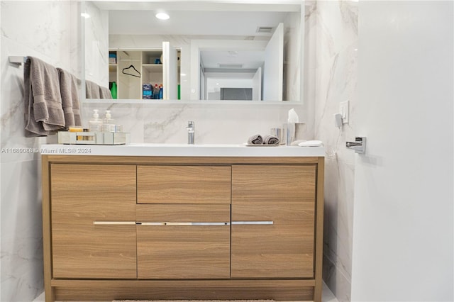 bathroom featuring vanity