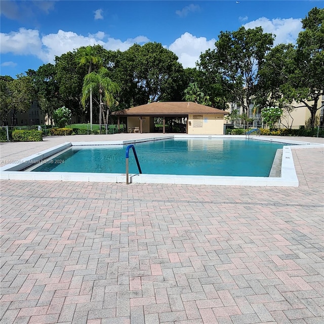 view of pool with a patio