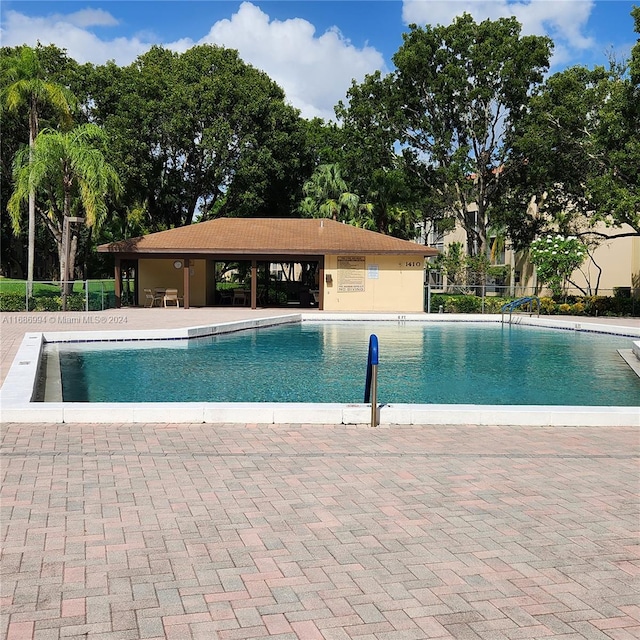 view of pool with a patio