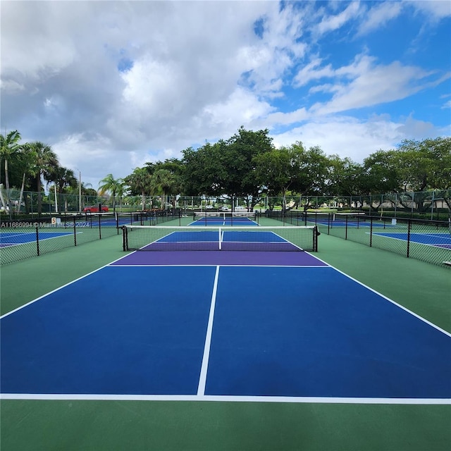 view of tennis court