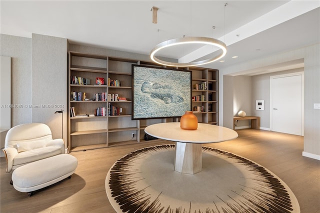 7065 Fisher Island Dr Unit 7065, Miami Beach, FL 33109 - dining space with light wood-style flooring, built in features, and baseboards