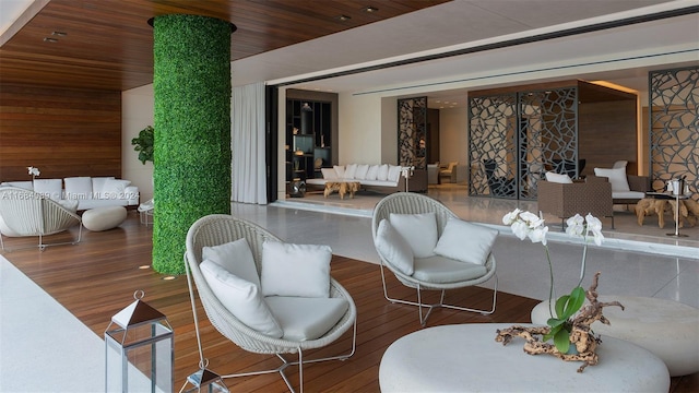 7065 Fisher Island Dr Unit 7065, Miami Beach, FL 33109 - deck with outdoor lounge area