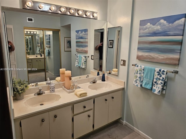 bathroom featuring vanity