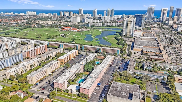 180 NE 12th Ave Unit 12E, Hallandale Beach, FL 33009 - view of property location with a large body of water, nearby urban area, and a local golf course