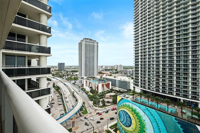 view of balcony