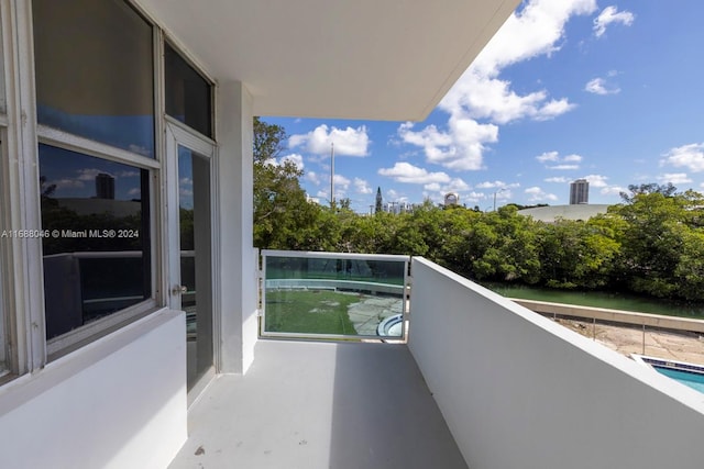 view of balcony