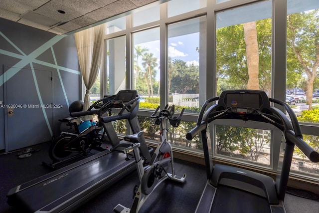 view of exercise room