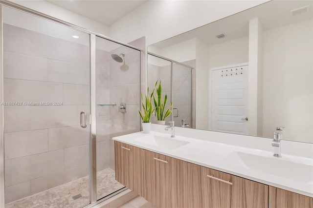 6425 NW 103rd Pl Unit 102, Doral, FL 33178 - full bath featuring a stall shower and double vanity