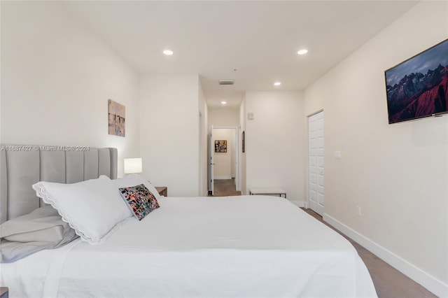 6425 NW 103rd Pl Unit 102, Doral, FL 33178 - carpeted bedroom with recessed lighting and baseboards