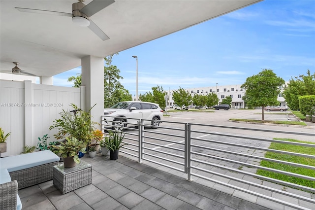 6425 NW 103rd Pl Unit 102, Doral, FL 33178 - view of patio / terrace with ceiling fan