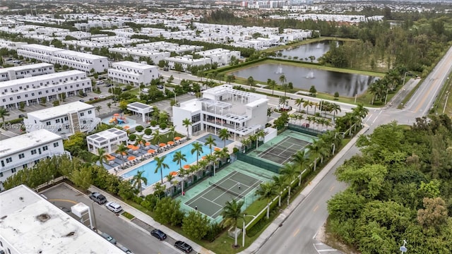 6425 NW 103rd Pl Unit 102, Doral, FL 33178 - aerial view of a pool and a nearby body of water