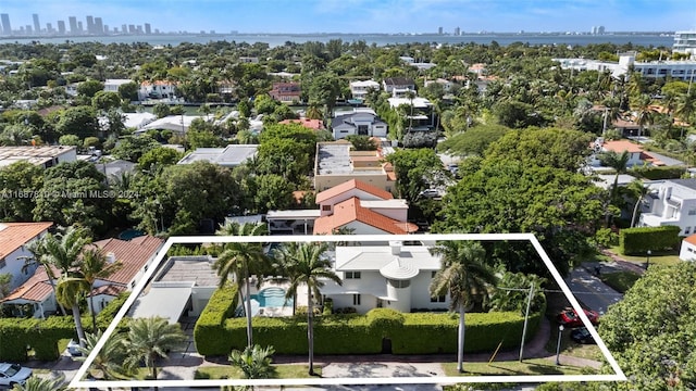 birds eye view of property