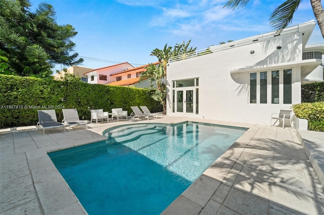 view of pool with a patio area