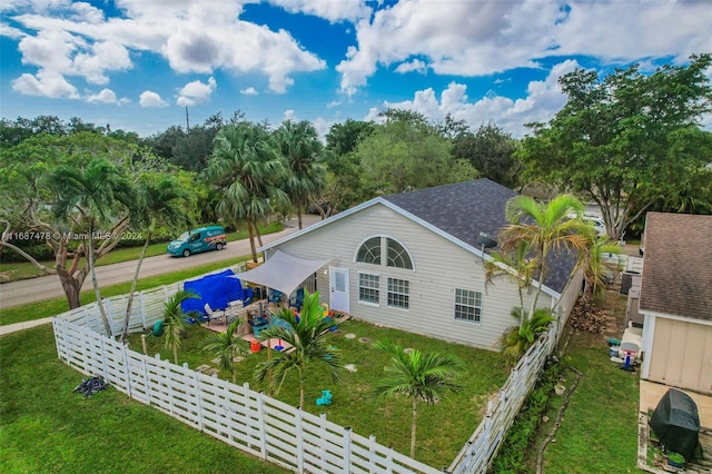 exterior space featuring a yard