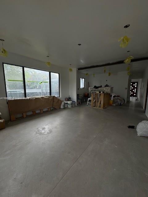 misc room featuring concrete floors