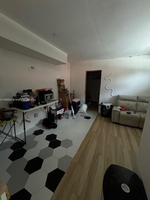 interior space featuring light hardwood / wood-style flooring